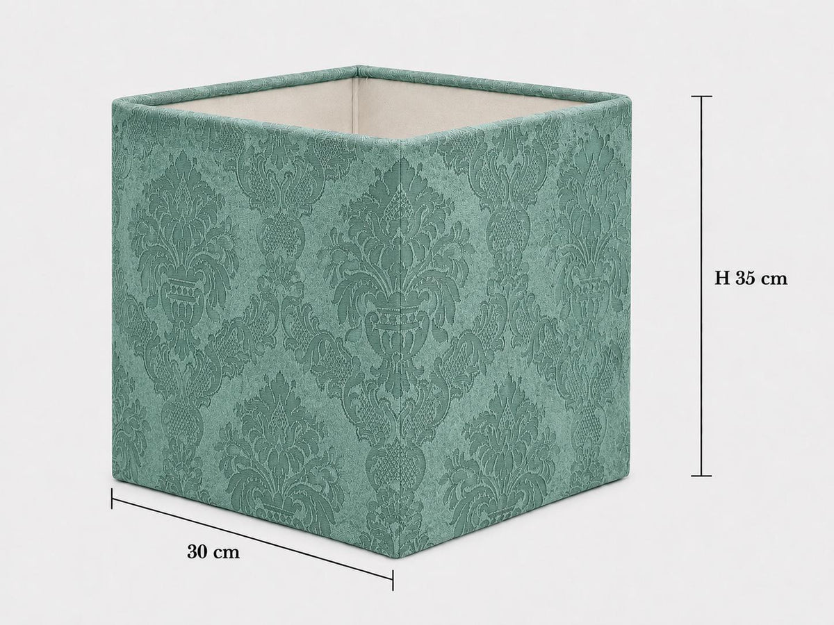 Limited Edition Vintage Damask Silk Lampshade – Sage Green Luxury Lighting - Handmade in Italy – image 9