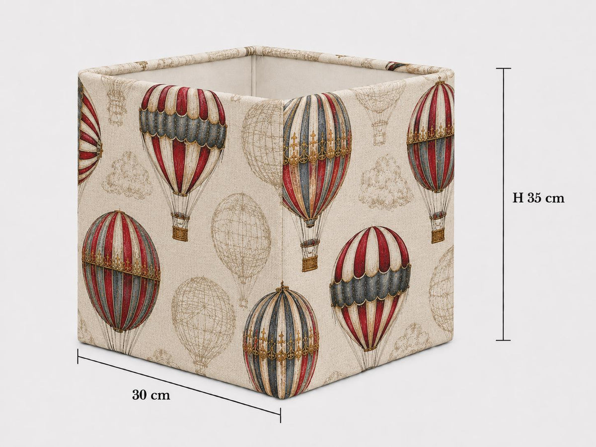 Hot Air Balloon Lampshade – Textured Cotton Blend - Made in Italy – image 9