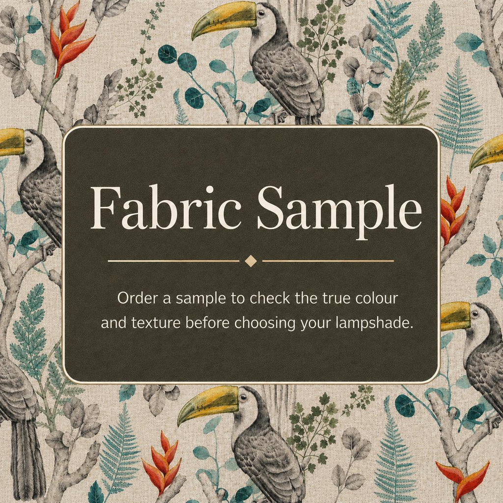 Tropical Toucan Lampshade | Retro Jungle Style Lampshade | Made in Italy – image 9