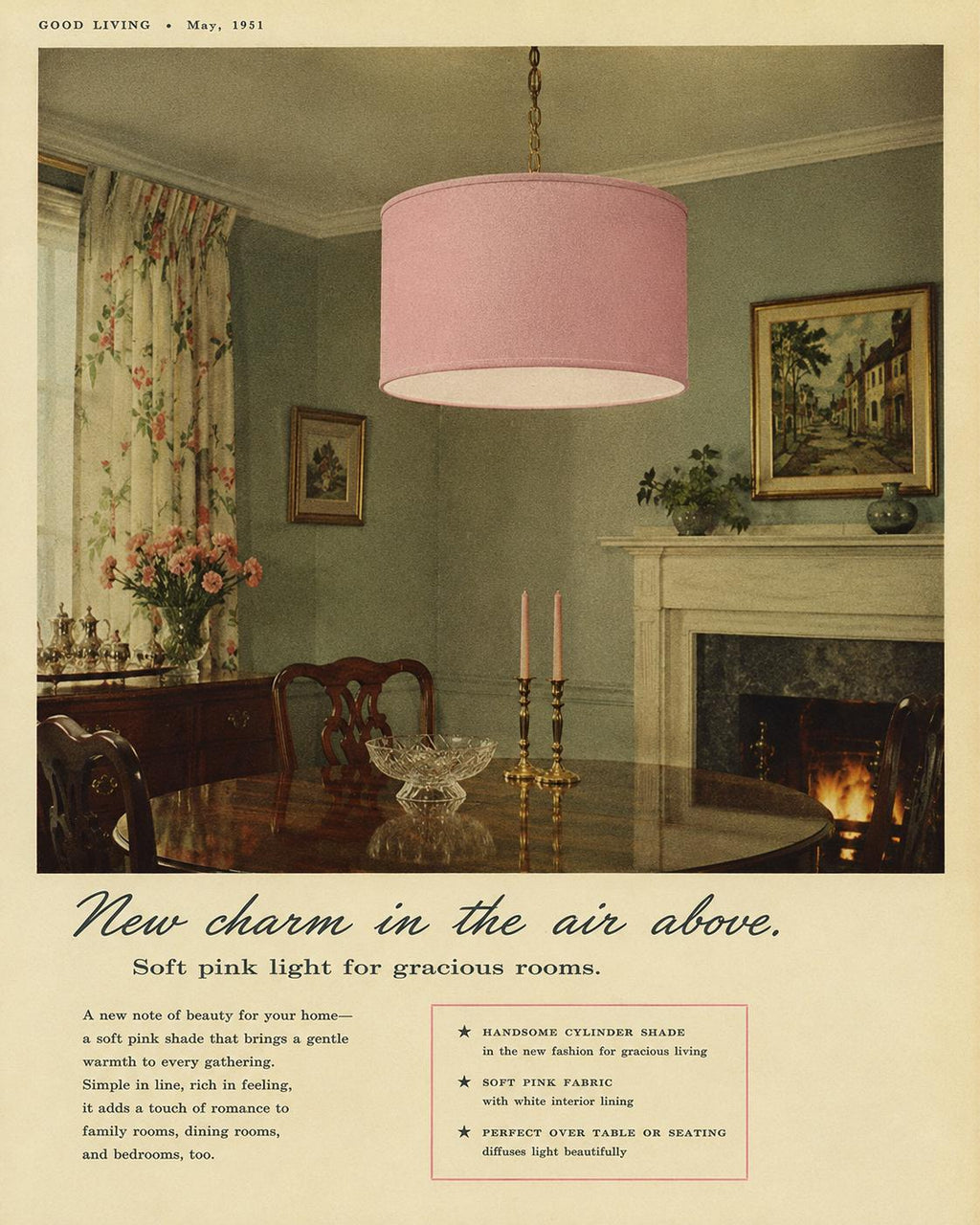1950s Retro Pink Lampshade | Handmade in Italy – image 7