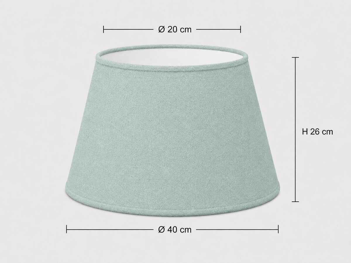 1950s Retro Pastel mint green Lampshade | Handmade in Italy – image 12