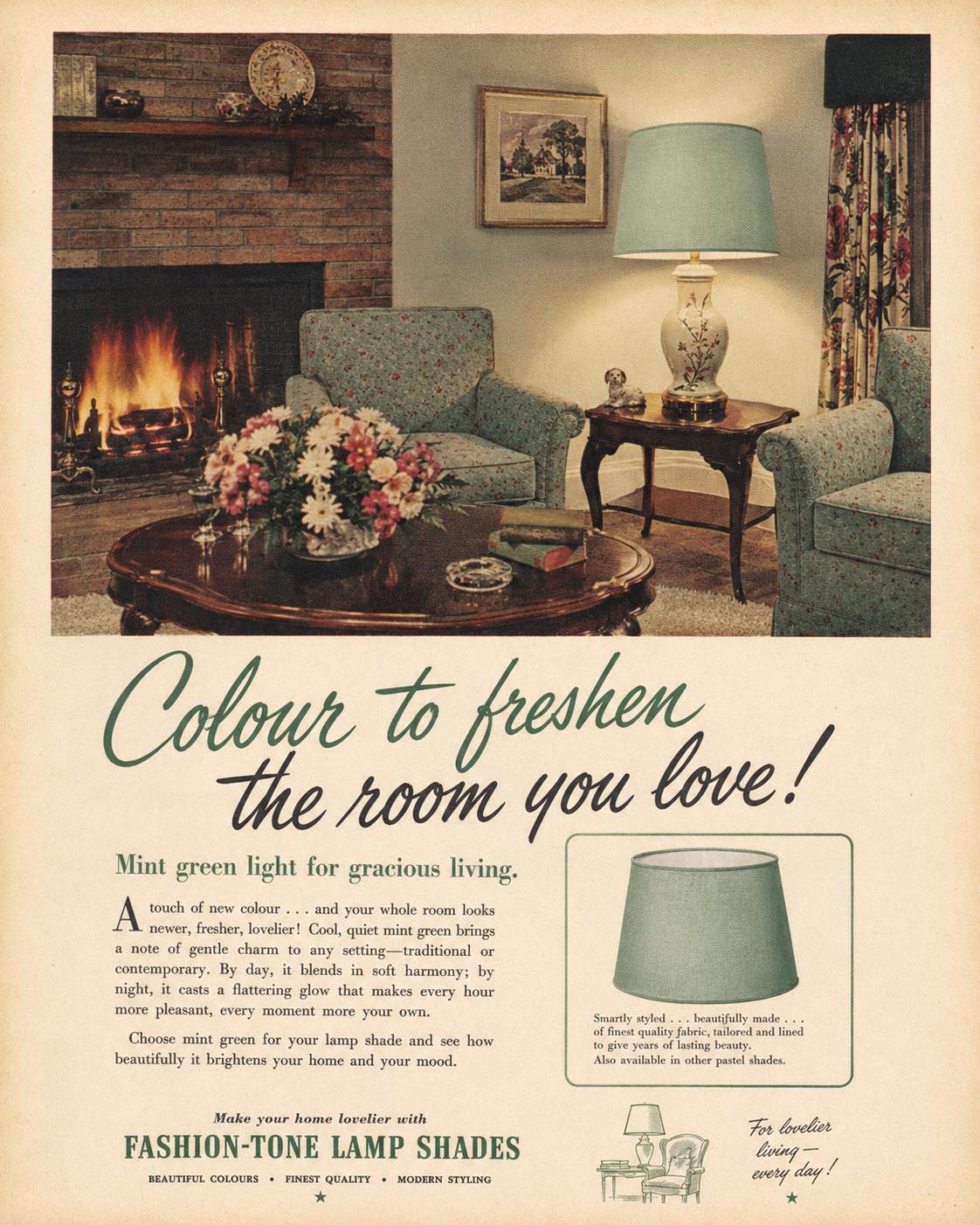 1950s Retro Pastel mint green Lampshade | Handmade in Italy – image 3