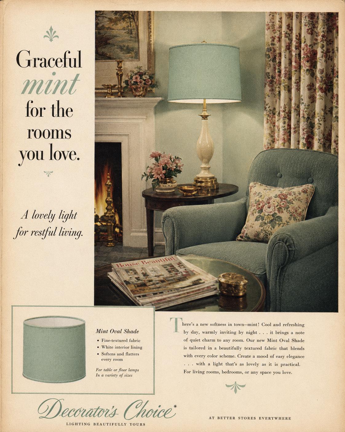 1950s Retro Pastel mint green Lampshade | Handmade in Italy – image 5