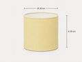 1950s Pastel Pale Yellow Lampshade | 1950s Retro Style | Handmade in Italy – image 2