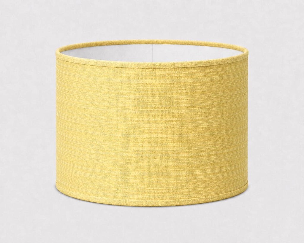 Yellow Linen-Texture Lampshade | Handmade in Italy – image 1
