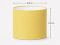 Yellow Linen-Texture Lampshade | Handmade in Italy – image 2