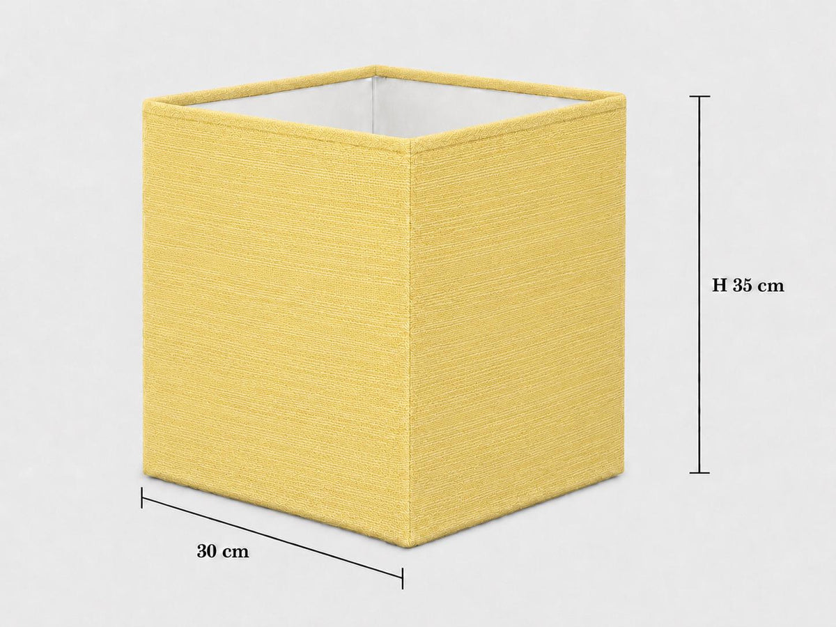 Yellow Linen-Texture Lampshade | Handmade in Italy – image 10
