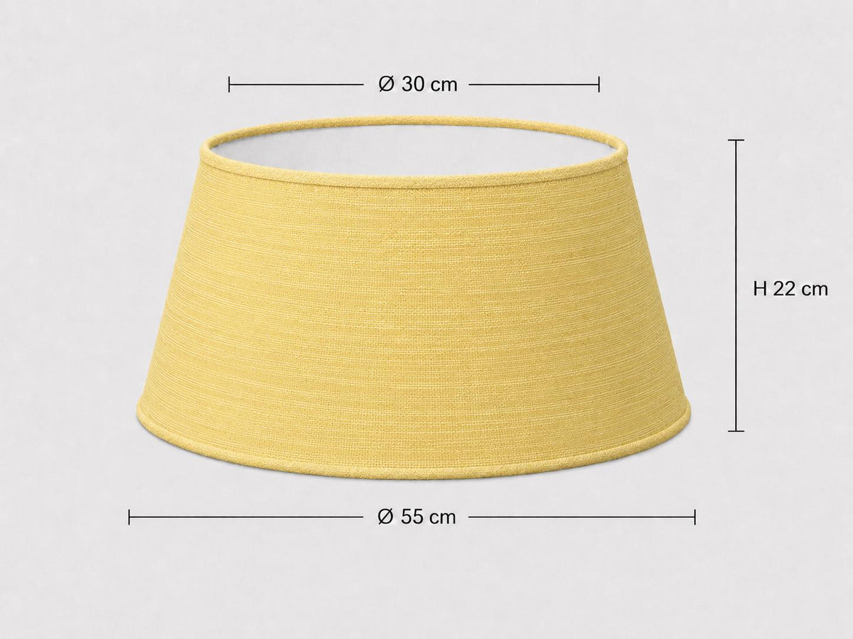 Yellow Linen-Texture Lampshade | Handmade in Italy – image 13