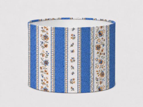 Blue Provençal Floral Lampshade, French Country Lamp Shade – Handmade in Italy – image 1
