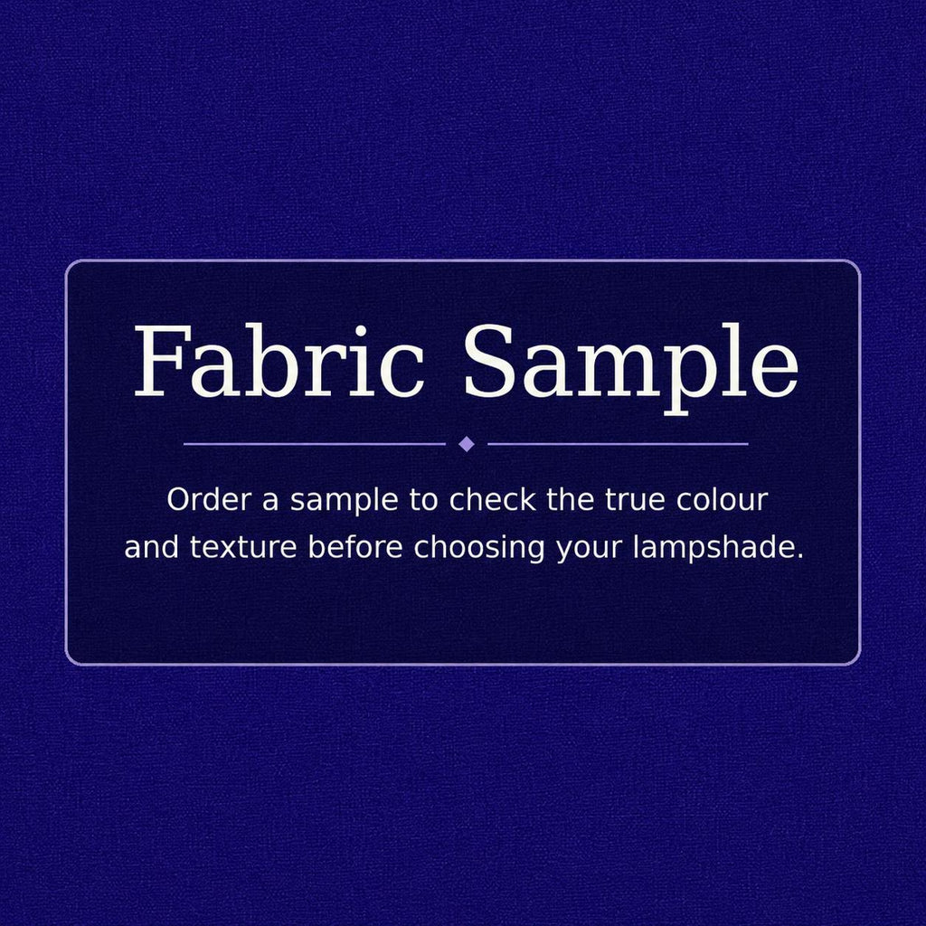 Royal Blue Lampshade | UV-Resistant Fabric | Handmade in Italy – image 14