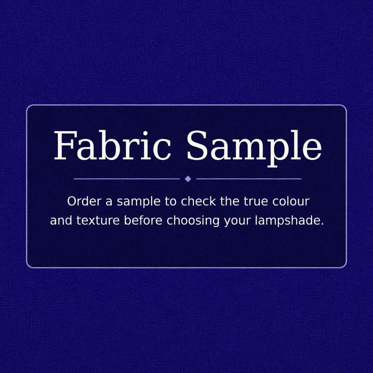 Royal Blue Lampshade | UV-Resistant Fabric | Handmade in Italy – image 14
