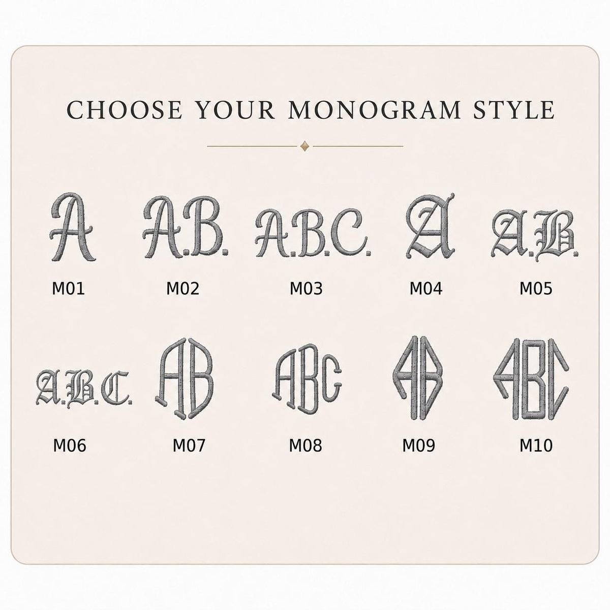 Navy Blue personalised embroidered monogram cushion, 50 × 50 cm