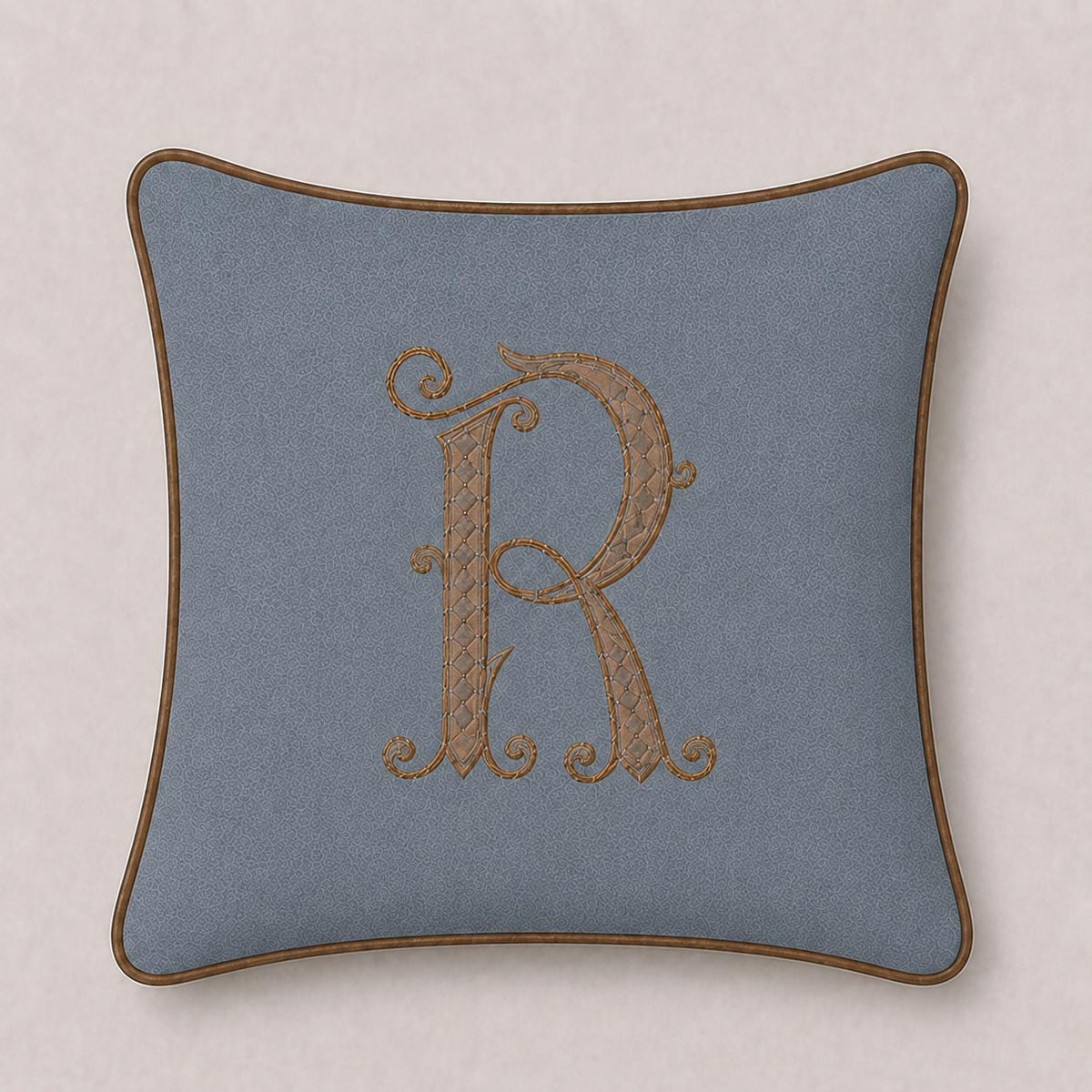 Sage Green embroidered letter M