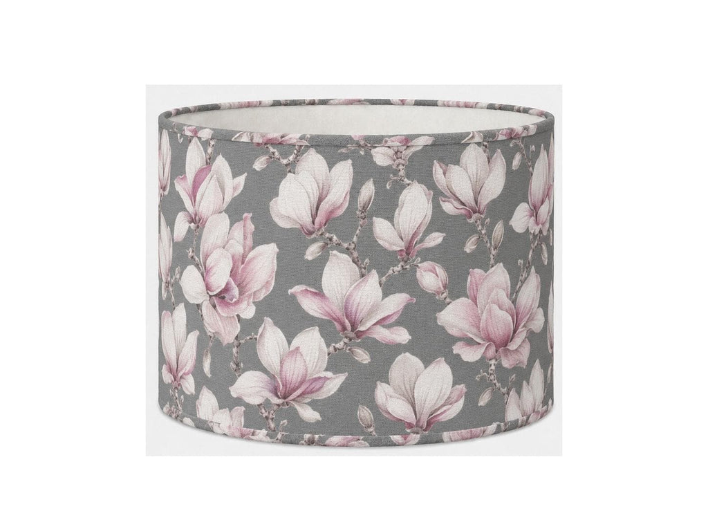 Grey and blush magnolia handmade UV-resistant lampshade