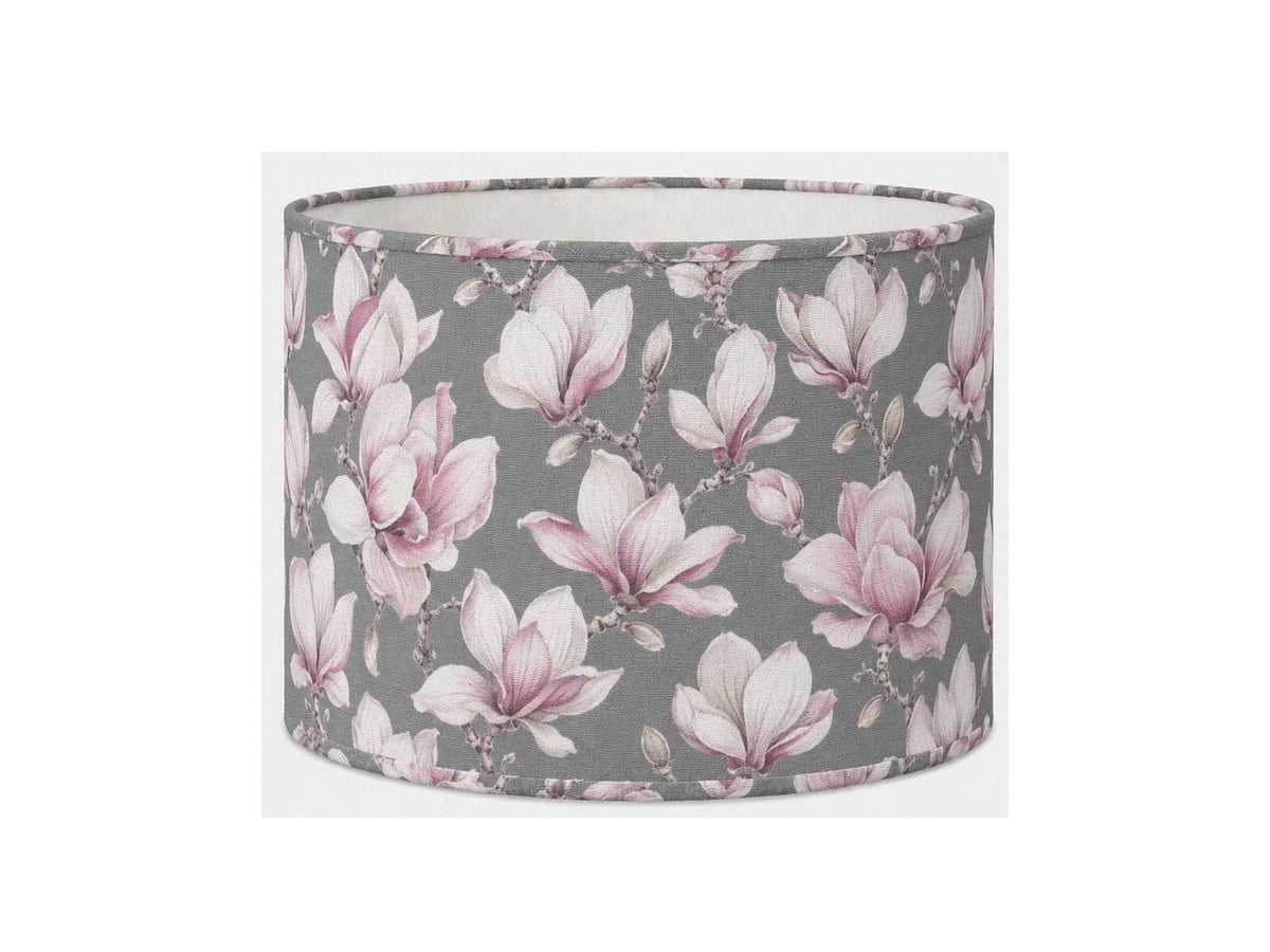 Grey and blush magnolia handmade UV-resistant lampshade