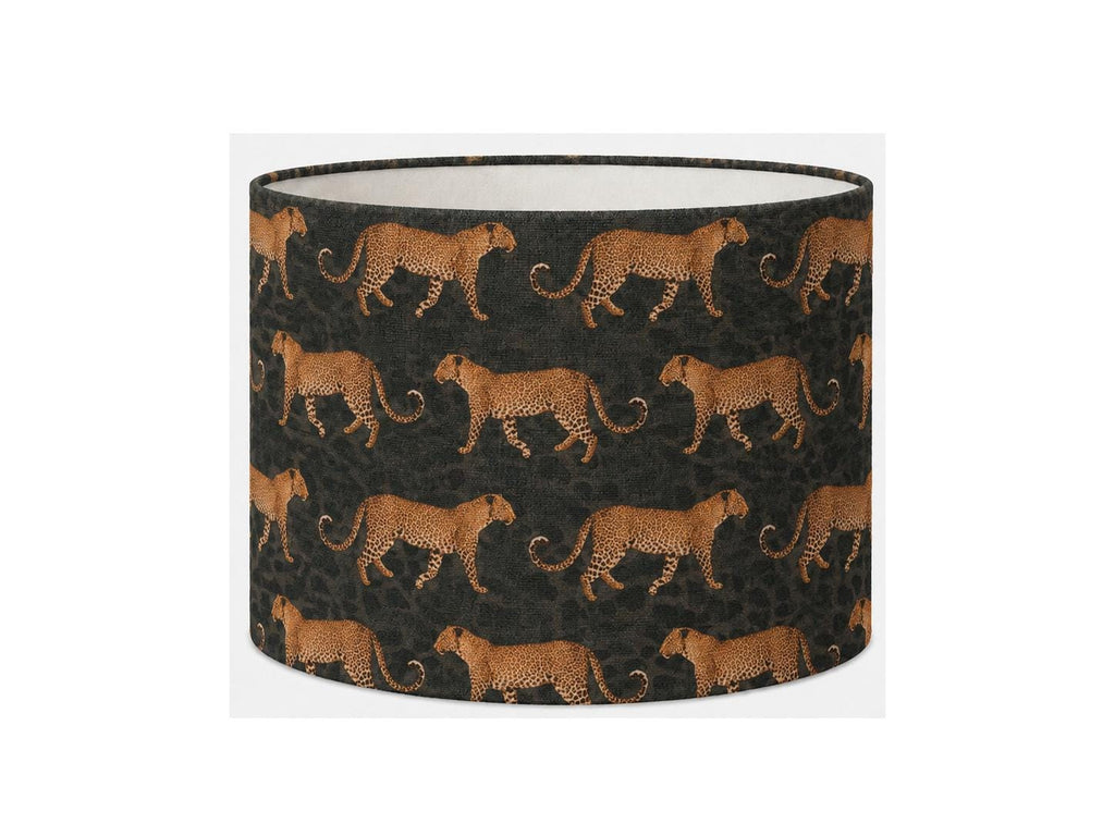 Golden leopard print handmade UV-resistant lampshade
