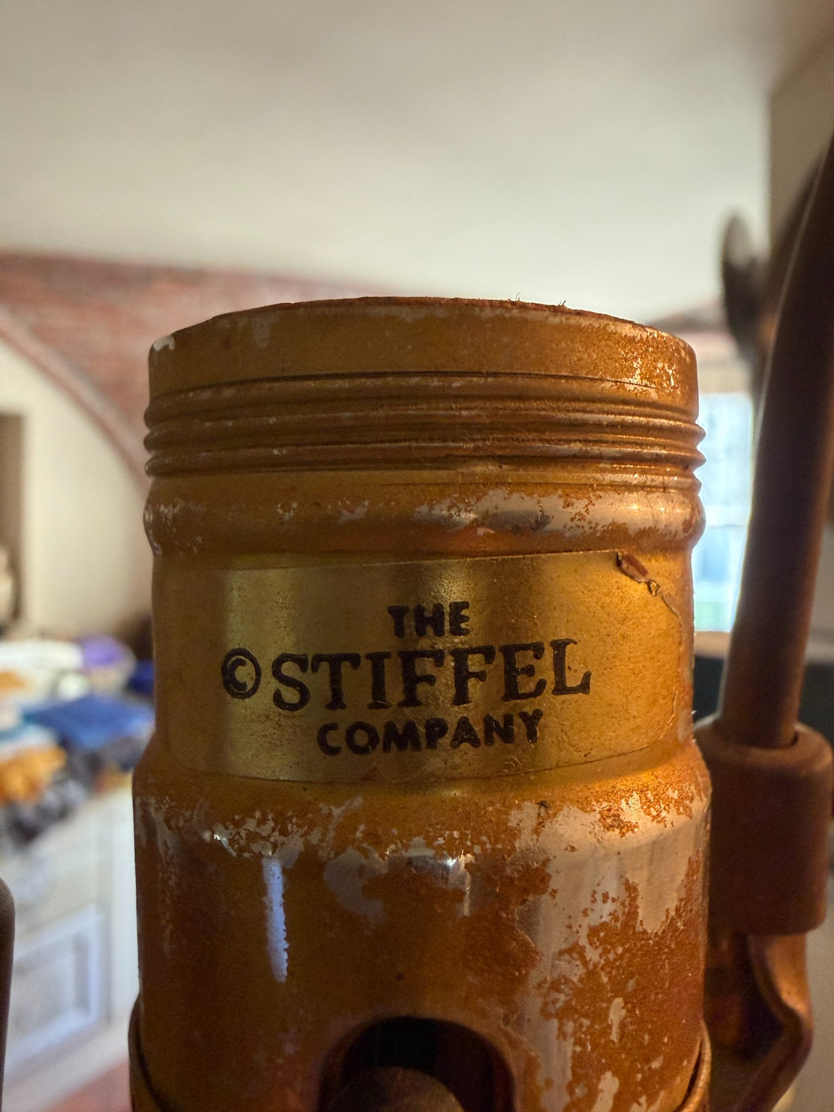 The Stiffel Company marking on the lamp socket