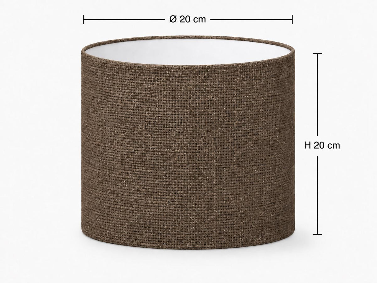 Natural Indian Jute Lampshade – Handmade in Italy — product image 5