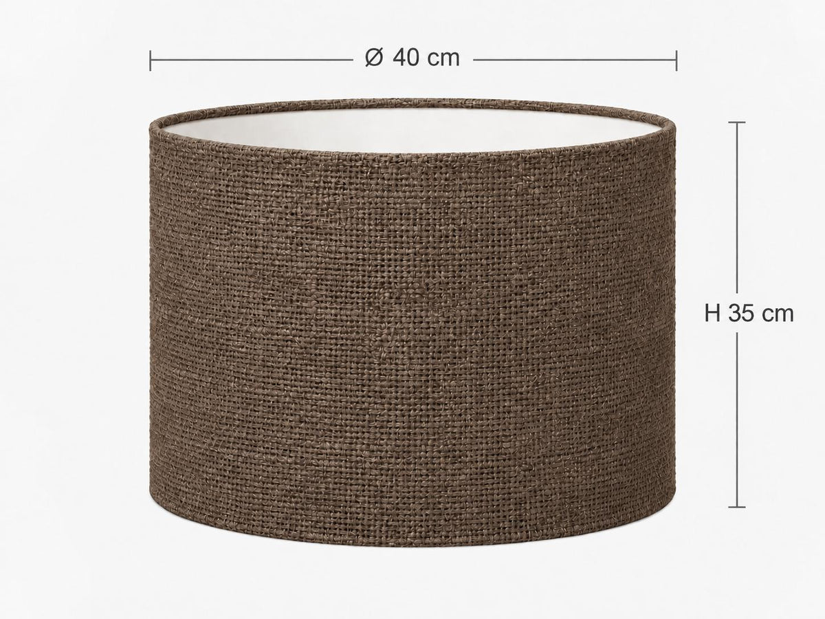 Natural Indian Jute Lampshade – Handmade in Italy — product image 7