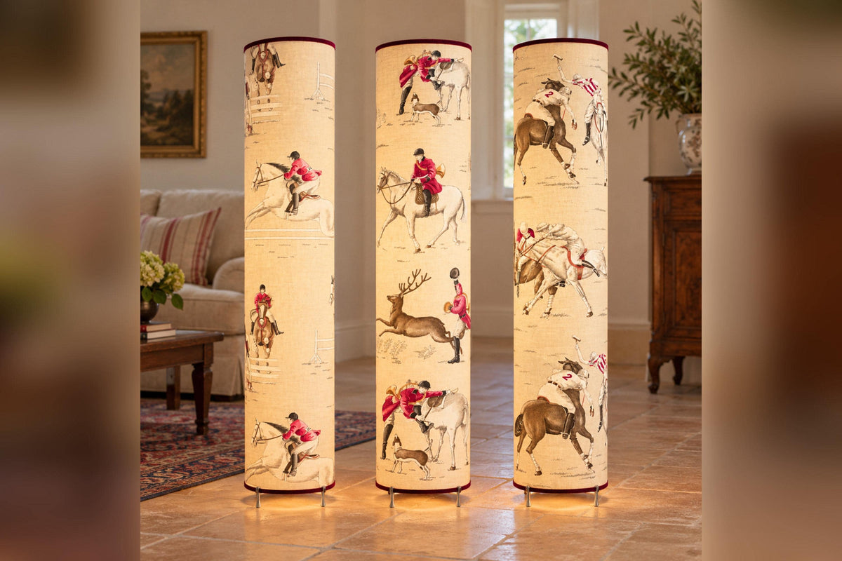 Freestanding Floor Lampshade - Olivier Thévenon Designer Fabric - Handmade in Italy — product image 6