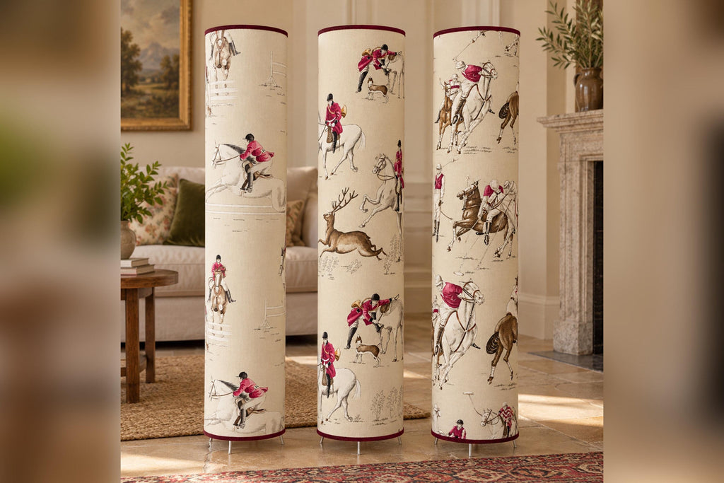 Freestanding Floor Lampshade - Olivier Thévenon Designer Fabric - Handmade in Italy — product image 5