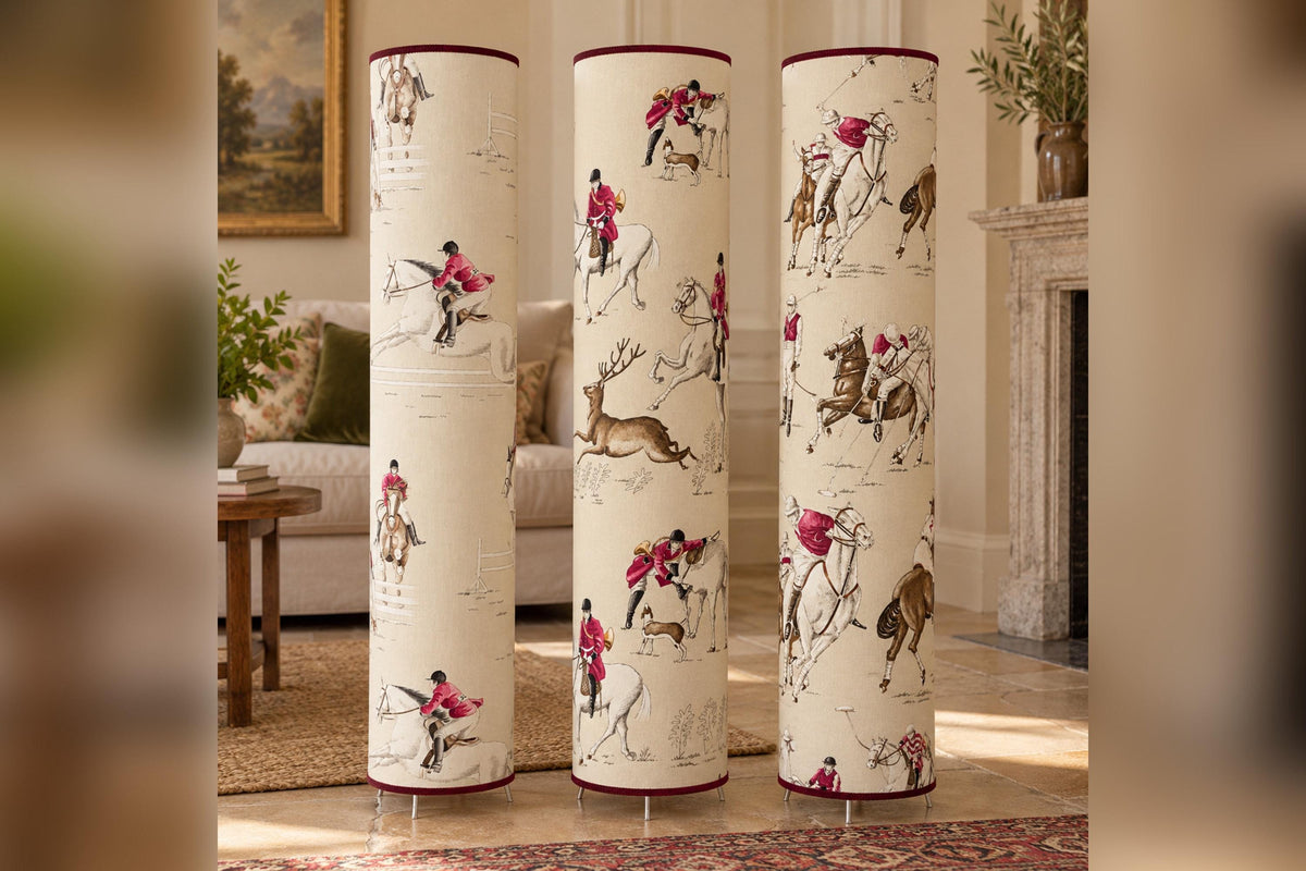 Freestanding Floor Lampshade - Olivier Thévenon Designer Fabric - Handmade in Italy — product image 5
