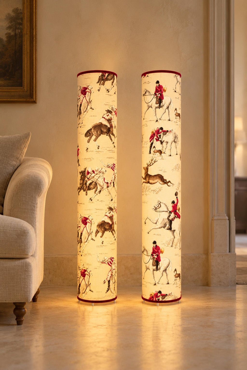 Freestanding Floor Lampshade - Olivier Thévenon Designer Fabric - Handmade in Italy — product image 10